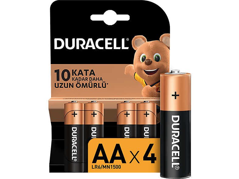 Duracell 4'lü AA Kalem Pil
