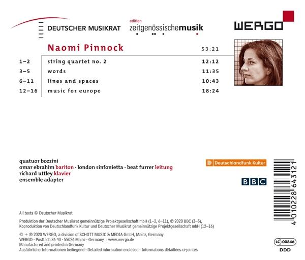CD-Cover mit Text. Es hat ein Foto einer Frau und Text über die Albumdetails.