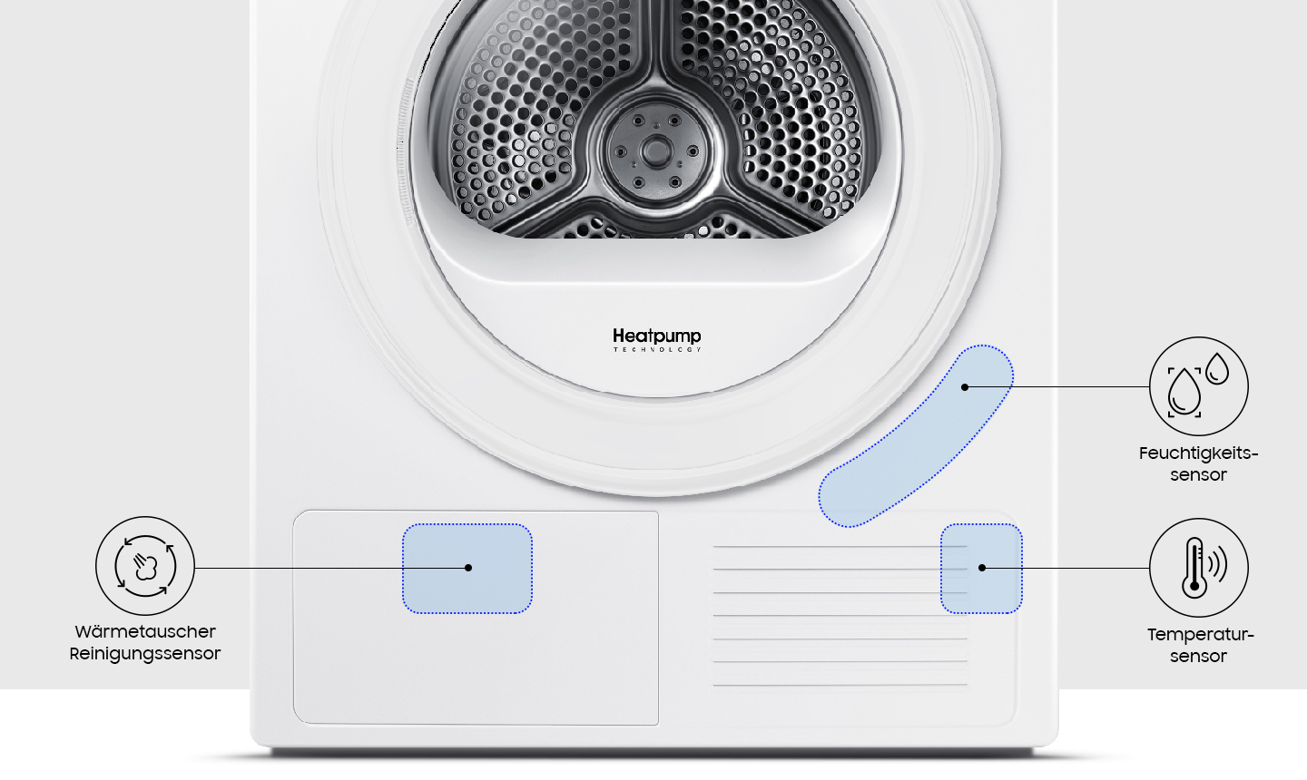 SAMSUNG DV8AN62532X Wärmepumpentrockner (8 kg, A+++, Inox)
