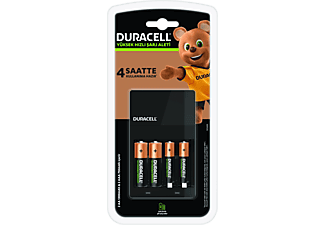 DURACELL Cef 14 Şarj Aleti + 2'şer Adet AA 1300 mAh ve AAA 750 mAh Pil_0