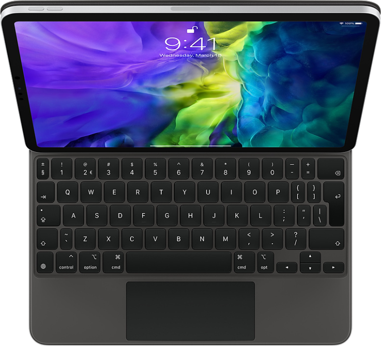 APPLE Toetsenbordcover Magic Keyboard iPad Pro 11" 2th Gen QWERTY NL Zwart (MXQT2)
