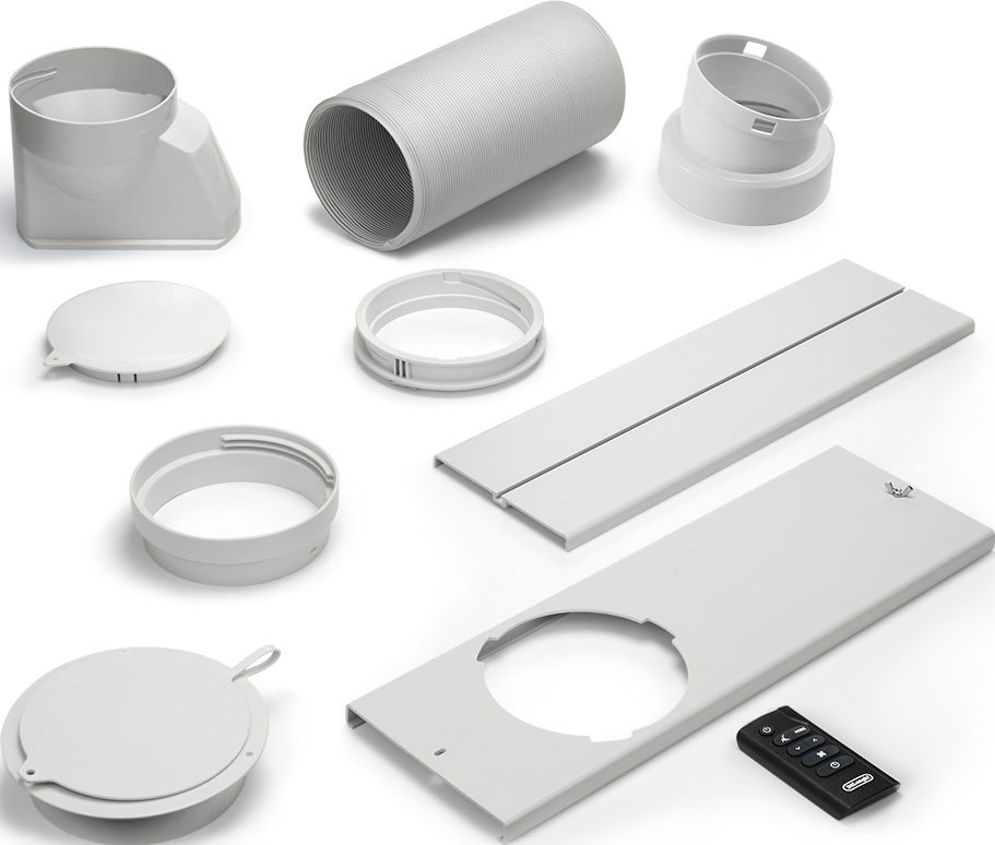 DE-LONGHI PAC EL92 Silent - Mobiles Klimagerät (Weiss/Schwarz)