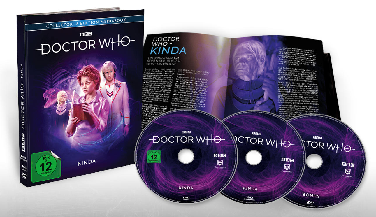 Ein Collector's Edition Box-Set mit DVD, Blu-ray und CDs, mit Text und Bildern.