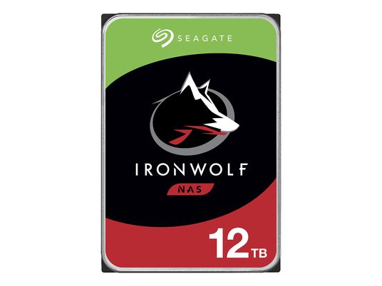 SEAGATE IronWolf NAS - Disque dur (HDD, 12 TB, Argent/Noir)