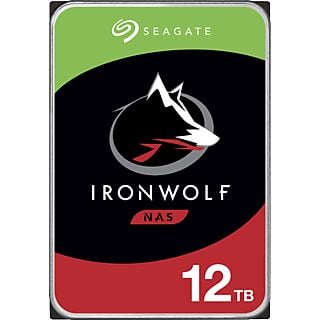 SEAGATE IronWolf NAS - Disque dur (HDD, 12 TB, Argent/Noir)