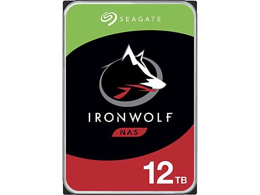 SEAGATE IronWolf NAS - Festplatte (HDD, 12 TB, Silber/Schwarz)