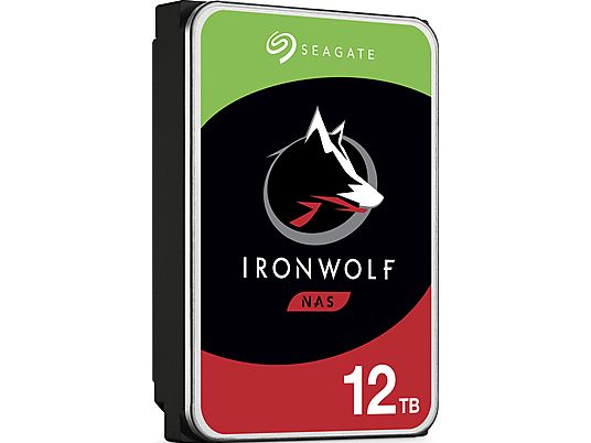 SEAGATE IronWolf NAS - Festplatte (HDD, 12 TB, Silber/Schwarz)