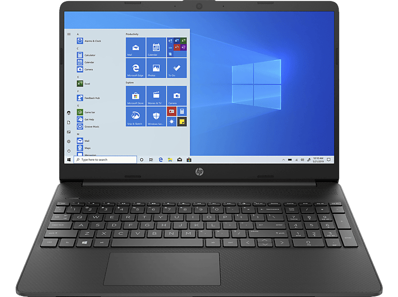 HP 15s-eq0300ng, Notebook mit 15.6 Zoll Display, Schwarz