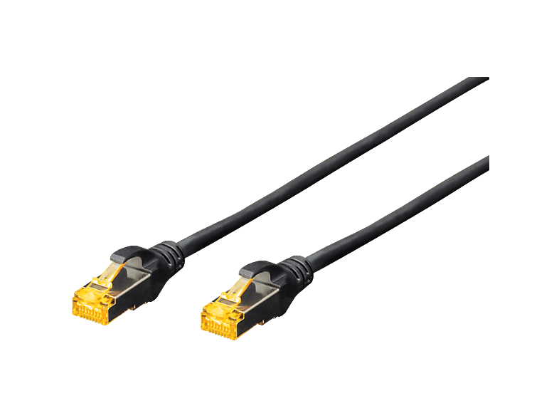 DIGITUS DK-1644-A-050/BL Cat6a, Patchkabel, 5 m, Schwarz; Patchkabel