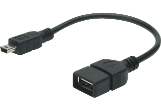 DIGITUS AK-300310-002-S USB 2.0 Adapter-Kabel 0.2m  Verbindungskabel, Schwarz