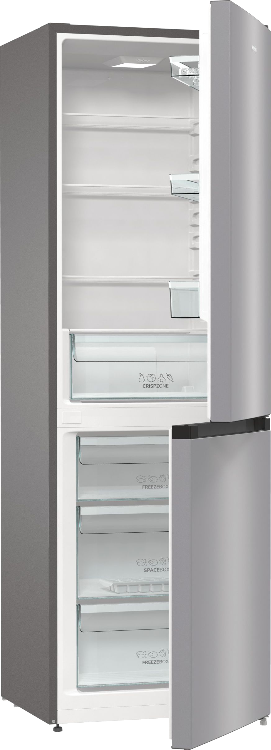 GORENJE RK 6191 ES4 kombinált hűtőszekrény,  CrispZone, LED világítás, Slot-in elhelyezés, SuperSilent