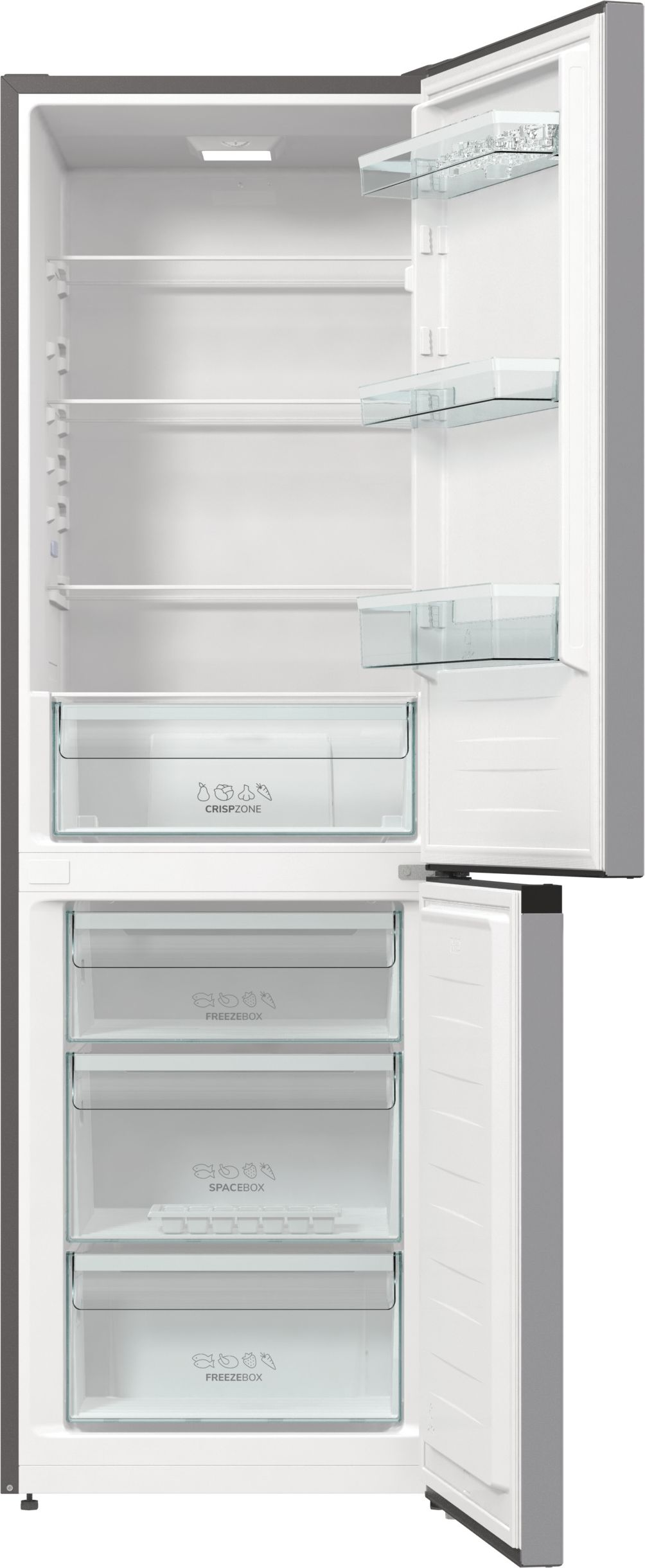 GORENJE RK 6191 ES4 kombinált hűtőszekrény,  CrispZone, LED világítás, Slot-in elhelyezés, SuperSilent