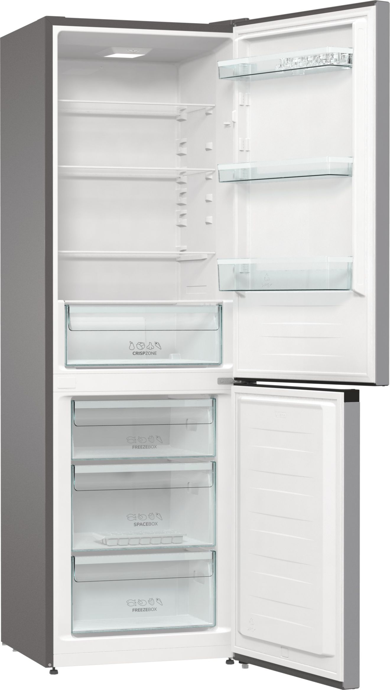 GORENJE RK 6191 ES4 kombinált hűtőszekrény,  CrispZone, LED világítás, Slot-in elhelyezés, SuperSilent