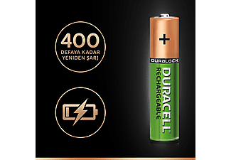 DURACELL 2'li AAA 750 mAh Şarj Edilebilir Pil_3