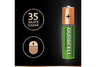 DURACELL 2'li AAA 750 mAh Şarj Edilebilir Pil_4