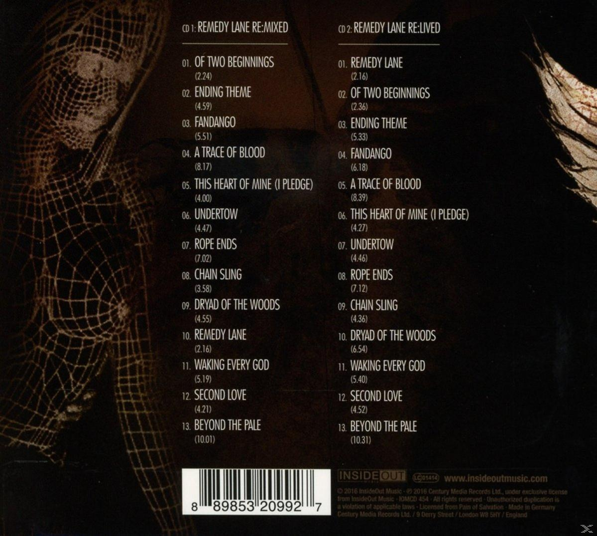 Album-Rückseite mit Trackliste und Barcode.