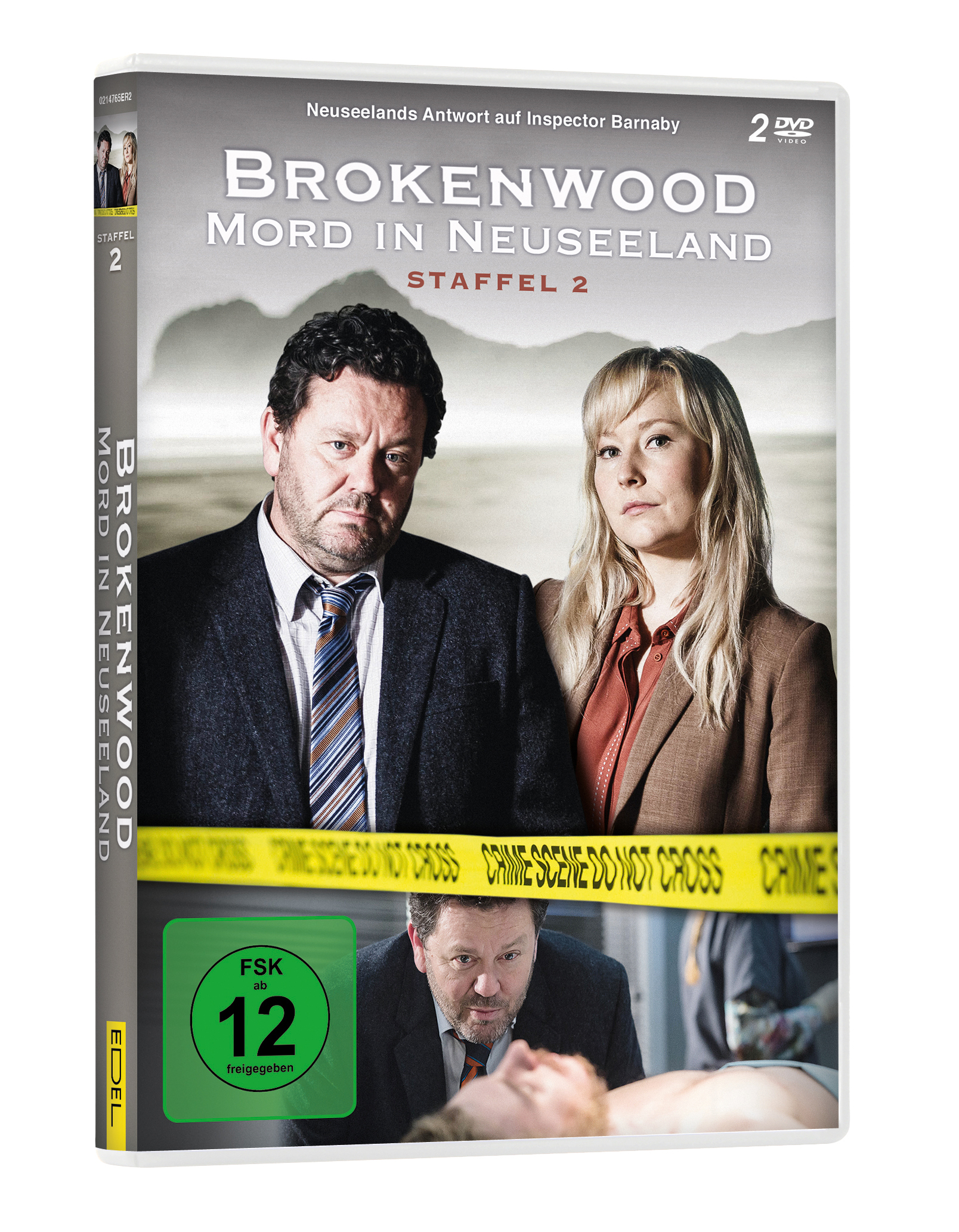 DVD-Hülle mit dem Filmtitel "Brokenwood", zwei Personen auf dem Cover.
