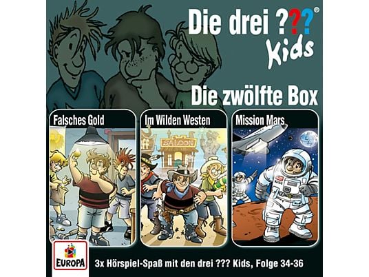Die Drei ??? Kids BOX 12 FOLGEN 34-36 Bambini/giovani Ginocchio