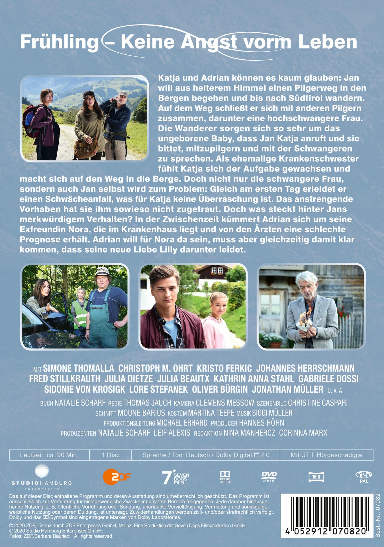 DVD-Cover: Deutscher Film, Wanderpaar, Text auf Deutsch, mit Schauspielernamen.