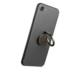 Anillo soporte móvil - Celly CELAC811, Universal, Metálico, Adhesivo, Negro