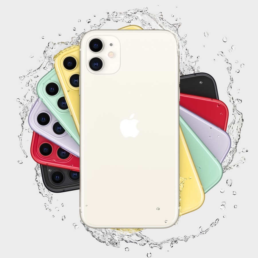 Apple iPhone 11, Blanco, 256 GB, 4 GB RAM, 6.1" Liquid Retina HD, Chip A13 Bionic, iOS