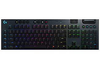 LOGITECH Gaming Tastatur G915 Lightsync RGB, Bluetooth/USB, Mechanisch, GL Clicky, DE, Schwarz