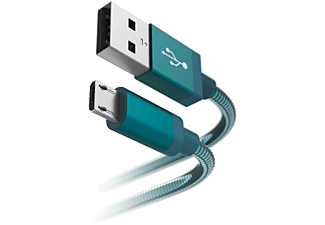 HAMA USB-kabel - microUSB 1.5 m Blauw (183336)