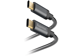 HAMA Câble USB-C - USB-C pour charge et données 1.5 m Gris (183287)