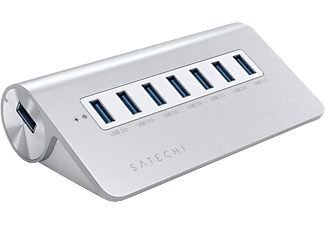 SATECHI SH-UHA37W - USB-Hub (Argento/Bianco)