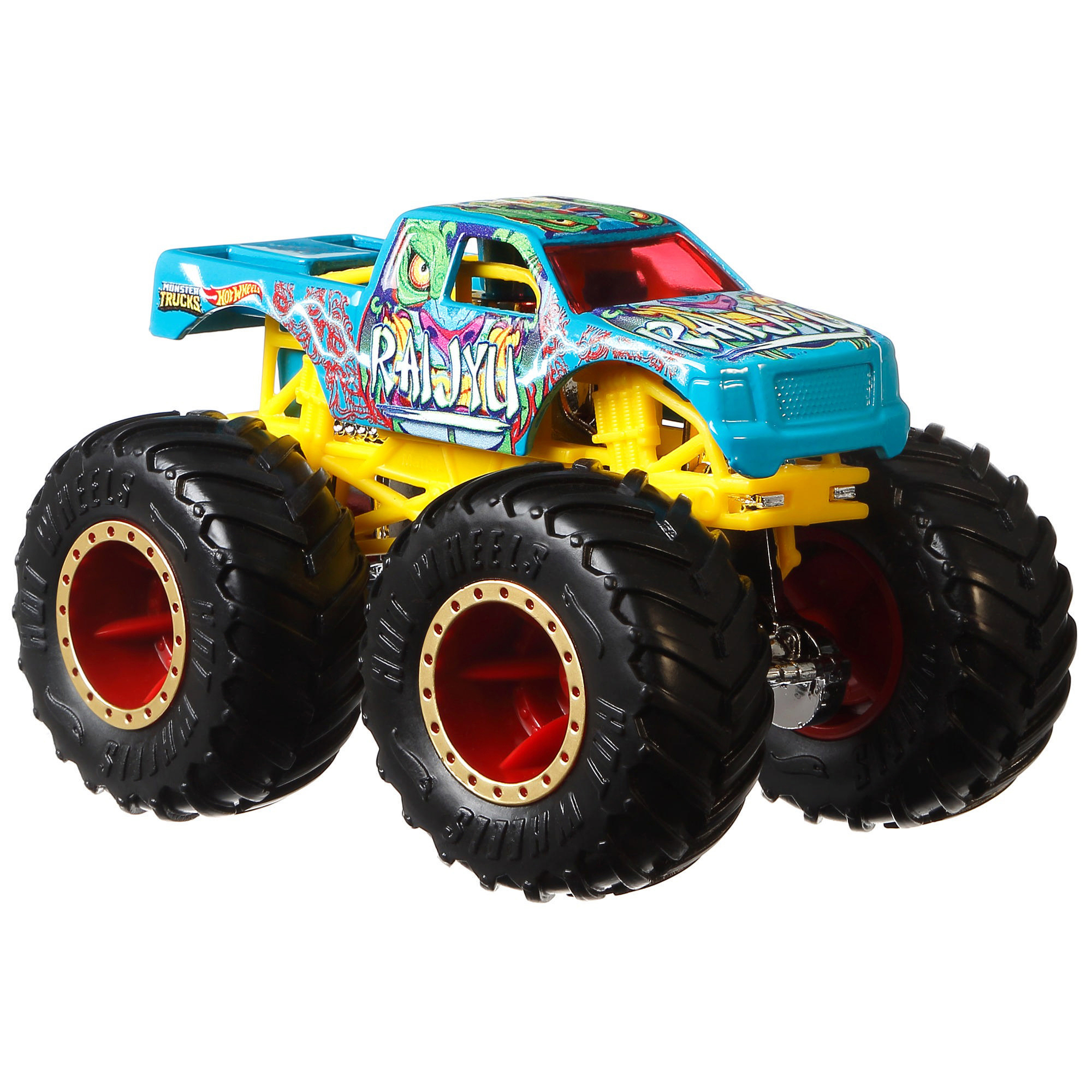 HOT nicht Sortiment möglich Spielzeugfahrzeugset 2er-Pack Monster Trucks Die-Cast Farbauswahl WHEELS 1:64