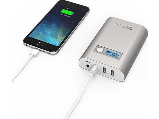 SATECHI SX10 - Powerbank (Silber/Weiss)