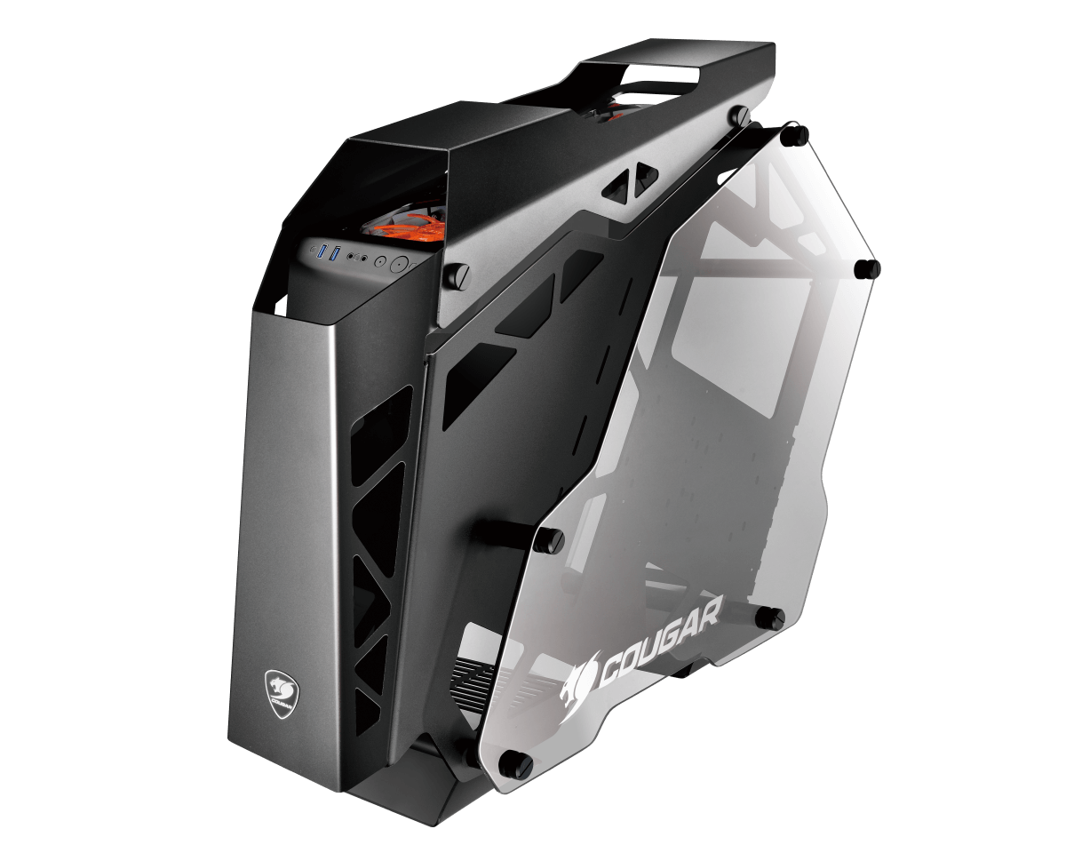COUGAR CONQUER PC-Gehäuse, Schwarz/Orange