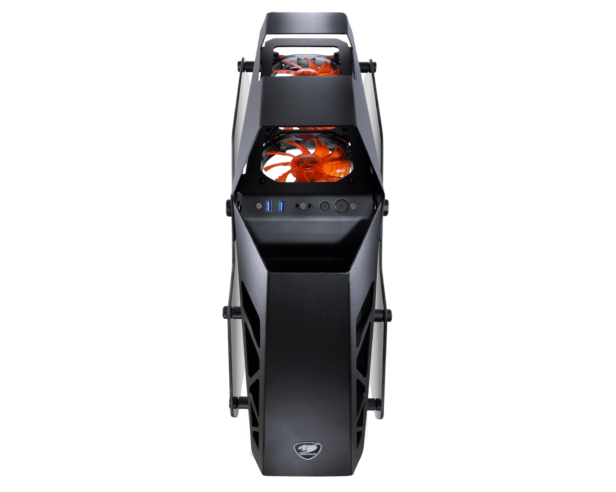 COUGAR CONQUER PC-Gehäuse, Schwarz/Orange