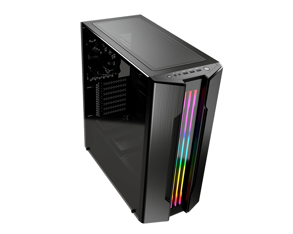 COUGAR GEMINI S IRON-GRAY PC-Gehäuse, Metallic Grau/schwarz
