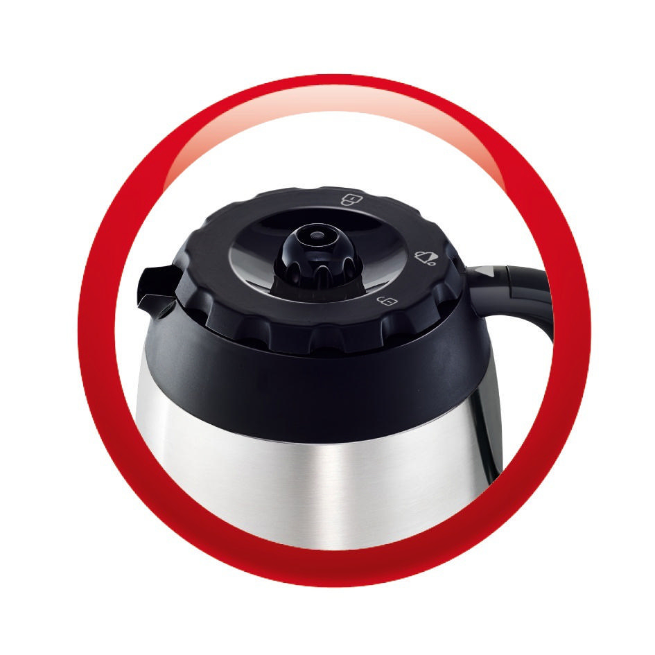 MOULINEX FT3608.11 Kaffeemaschine Edelstahl matt/Schwarz