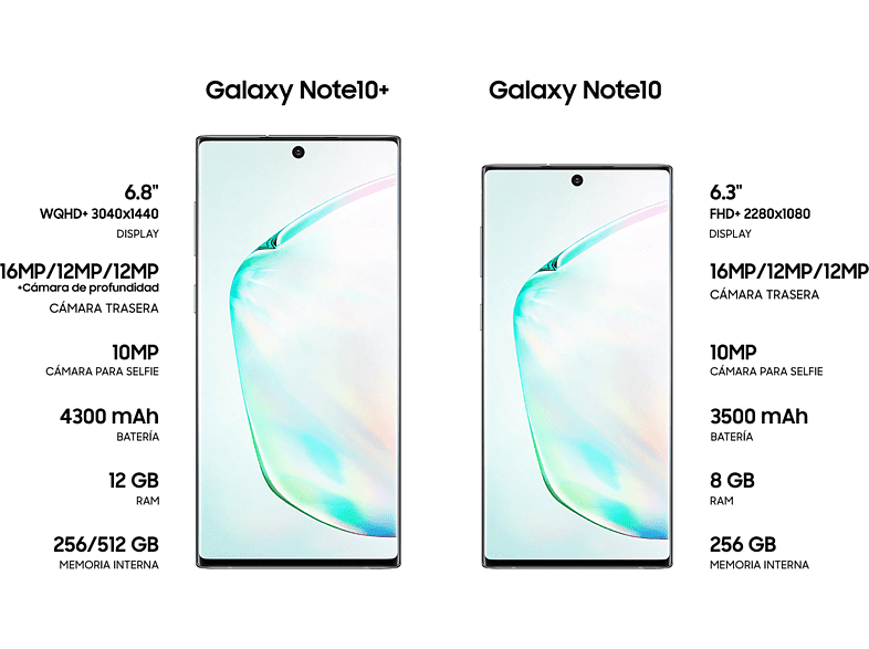 Móvil - Samsung Galaxy Note 10, Gris, 256 GB, 8 GB RAM, 6.3" Full HD+, Exynos 9825, 3500 mAh, Android