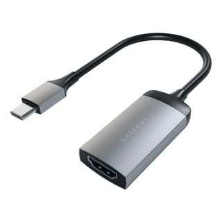 SATECHI ST-TC4KHAM - Adattatore da USB-C a HDMI 4K (Grigio/Nero)