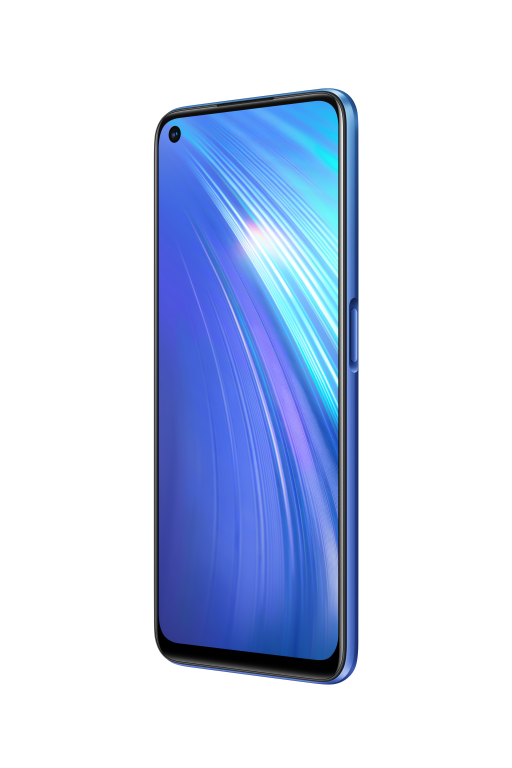 Móvil - realme 6, Azul, 64 GB, 4 GB, 6.5 " Full HD, G90T, 4300 mAh, Android