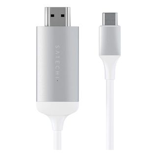 SATECHI ST-CHDMIS - Adapter USB-C zu HDMI 4K (Silber/Weiss)