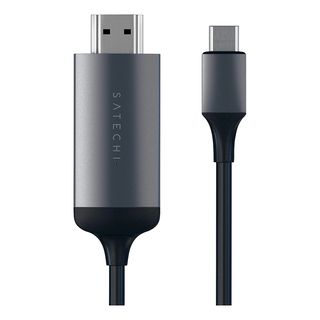 SATECHI ST-CHDMIM - Adaptateur USB-C vers HDMI 4K (Gris/Noir)