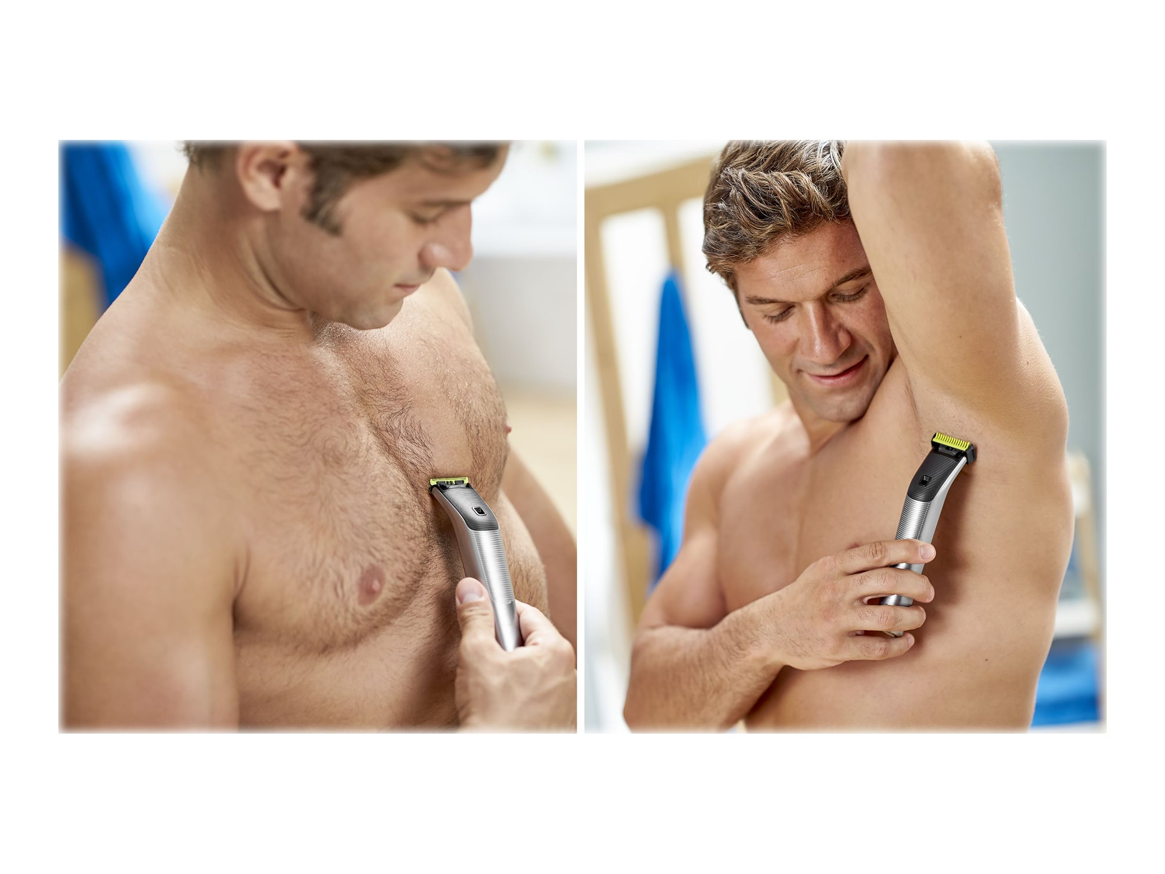 PHILIPS OneBlade Pro Face + Body QP6620/20, schwarz-silber Barttrimmer