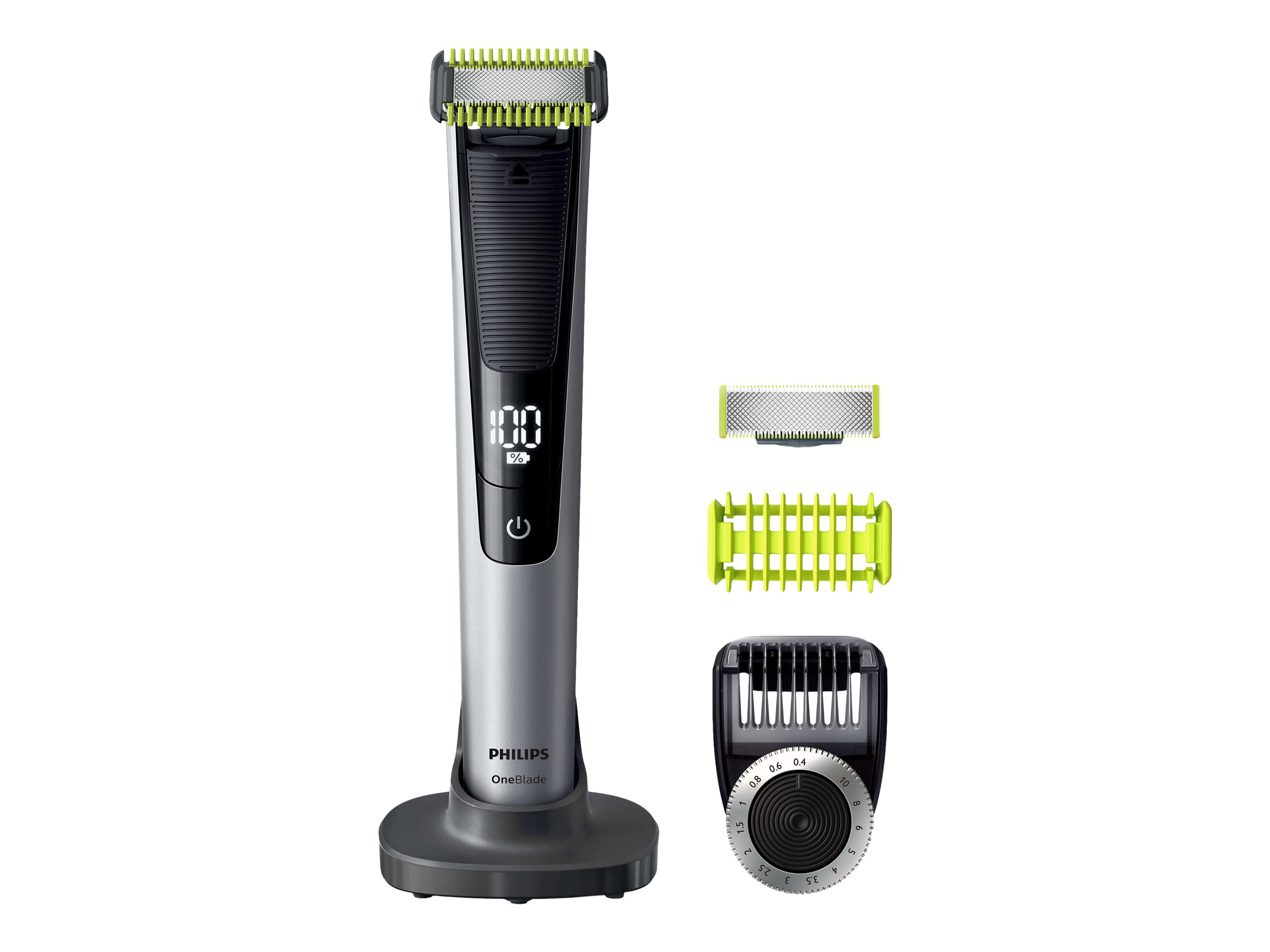 PHILIPS OneBlade Pro Face + Body QP6620/20, schwarz-silber Barttrimmer