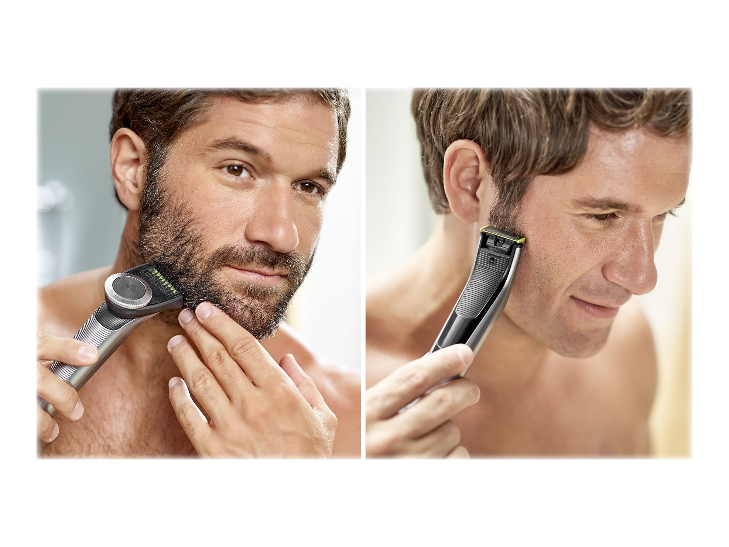 PHILIPS OneBlade Pro Face + Body QP6620/20, schwarz-silber Barttrimmer