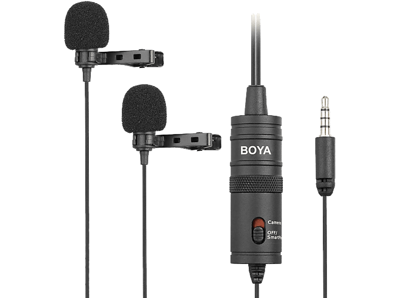 Boya Omnidirectionele Dubbele Lavalier-microfoon 3.5 Mm Jack (by-m1dm)
