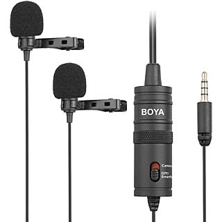 BOYA Omnidirectionele dubbele lavalier-microfoon 3.5 mm jack (BY-M1DM)