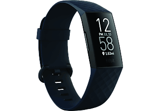 FITBIT Charge 4 - Bracelet d'activité GPS (Bleu acier/Noir)