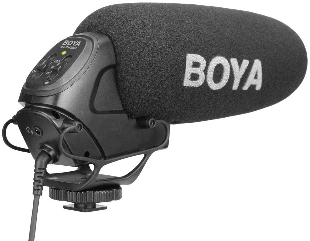 BOYA Microphone canon à condensateur supercardioïde 3.5 mm (BY-BM3031)