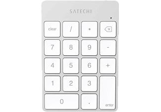 SATECHI Slim wireless rechargeable keypad ST-SALKPS - Zahlentastatur (Silber)