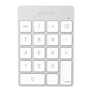 SATECHI Slim wireless rechargeable keypad ST-SALKPS - Zahlentastatur (Silber)