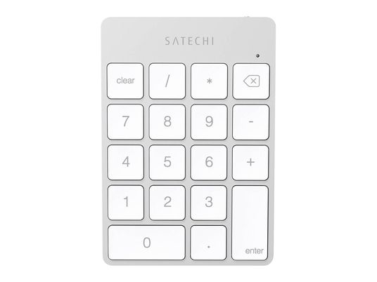 SATECHI Slim wireless rechargeable keypad ST-SALKPS - Tastiera numerica (Argento)